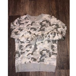 Grey camo sweater